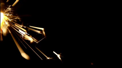 Wall Mural - footage of sparkler effect