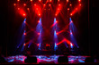 © nagaets - Concert light show, Colorful Stage Lights, light show at the Concert.