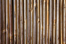 Full Frame Shot Of Bamboo Wall