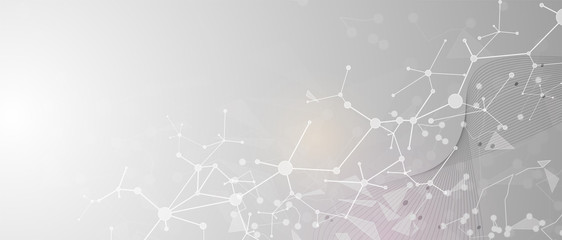 Poster - Technology data background, idea of global business solution