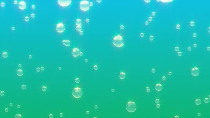 Wall Mural - Lots of sparkling blurred bubbles racing to the surface of a liquid fizzy carbonated drink