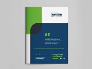 Wall Mural - Business Brochure Cover Design | Annual Report and Company Profile Cover | Booklet and Catalog Cover Template