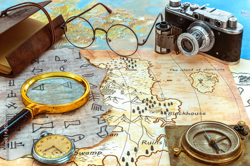 Fotografía Archaeology and treasure hunting