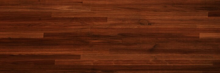 Wall Mural - parquet wood texture, dark wooden floor background