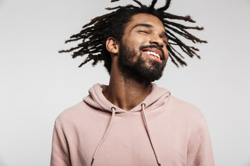 Wall Mural - Portrait of a young african man wearing hoodie