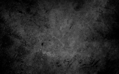 Poster - Old wall texture cement dark black gray  background abstract grey color design are light with white gradient background.