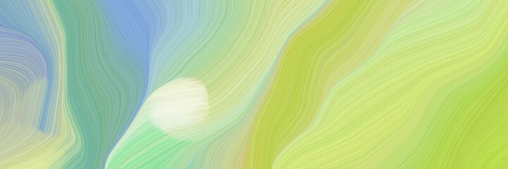 Poster - elegant graphic background with tan, dark khaki and cadet blue color. elegant curvy swirl waves background design