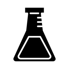 Poster - medical tube test laboratory silhouette style icon