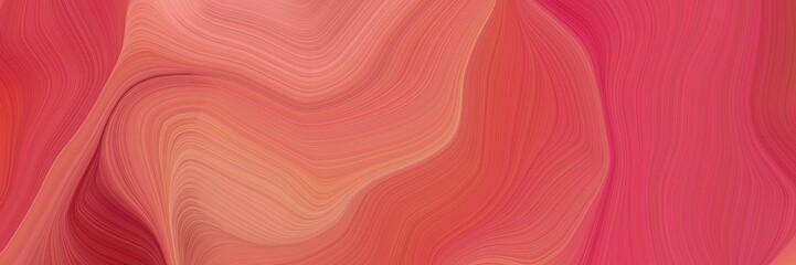 Aufkleber - creative elegant graphic with indian red, moderate red and dark salmon color. modern soft curvy waves background illustration