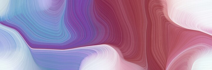 Aufkleber - elegant graphic with waves. curvy background illustration with antique fuchsia, lavender and dark moderate pink color
