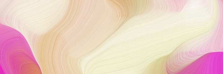 Aufkleber - creative elegant graphic with bisque, pale violet red and burly wood color. abstract waves design