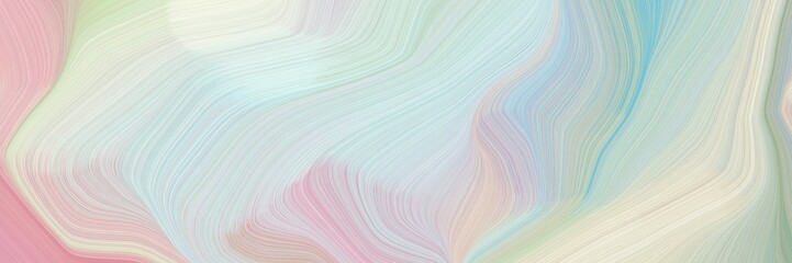 Poster - smooth creative elegant graphic with light gray, antique white and pastel magenta color. modern soft swirl waves background illustration