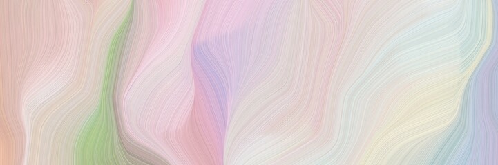 Poster - smooth background elegant graphic with light gray, dark sea green and tan color. abstract waves design