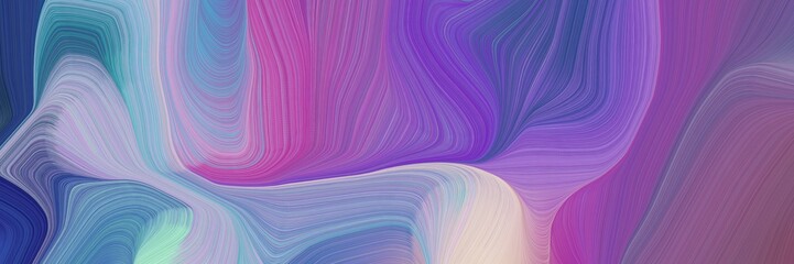 Aufkleber - smooth background elegant graphic with slate blue, moderate violet and pastel blue color. elegant curvy swirl waves background illustration