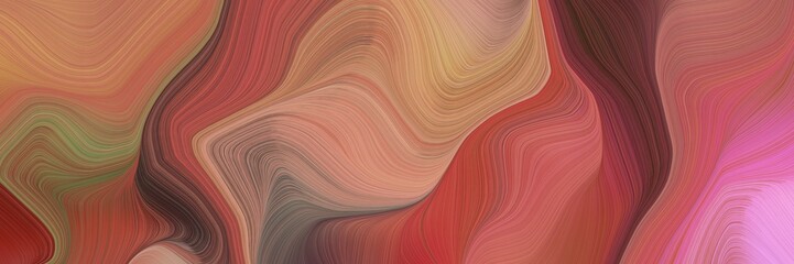 Aufkleber - smooth creative elegant graphic with moderate red, indian red and pastel magenta color. modern soft curvy waves background illustration