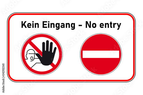 Kein Eingang Kein Durchang Durchgang Verboten Hinweisschild Zeichen Buy This Stock Vector And Explore Similar Vectors At Adobe Stock Adobe Stock