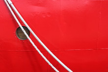 Close Up Of Red Boat