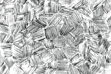 Leinwandbilder - Grunge texture of a shaded surface in different directions. Abstract background casually shaded by hand. The small hatch. Vector illustration. Overlay template.
