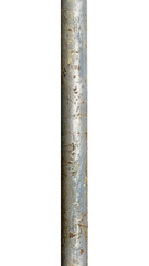 Poster - old metal pipe isolated on white