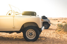 Land Rover In The Desert Of Dubai - UAE