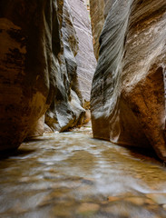 Wall Mural - Low Angle of Water Rushing Through The Narrows