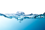 Beautiful water waves Splashed water wave in clean blue water
