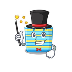 Sticker - An attractive Magician of beach bag cartoon design