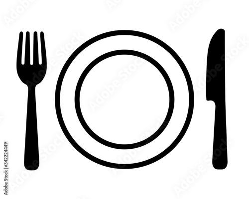 皿とナイフとフォーク イラスト Wall Mural Wallpaper Murals Enra 皿とナイフとフォーク イラスト Wall Mural Wallpaper Murals Enra