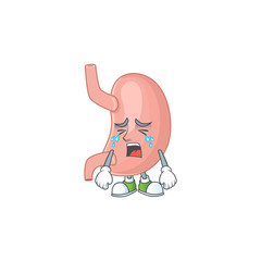 Poster - A weeping stomach cartoon character design concept