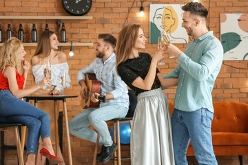 Poster - Young people having party at home