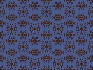 Fototapete - Seamless bright spring pattern with  ornament and   ornament.
