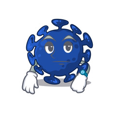 Sticker - Mascot design of streptococcus showing waiting gesture