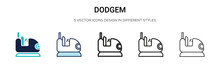 Dodgem Icon In Filled, Thin Line, Outline And Stroke Style. Vector Illustration Of Two Colored And Black Dodgem Vector Icons Designs Can Be Used For Mobile, Ui, Web