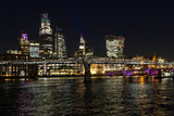Fototapeta  - The London skyline by night