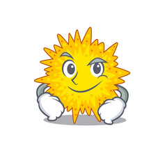  A mascot design of mycoplasma having confident gesture