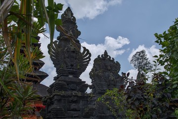 Hindu religious buildings in Ulun Danu Water Temple complex.