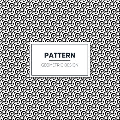 Seamless geometric black and white pattern