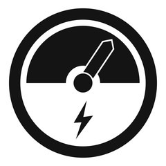 Poster - Car gauge energy icon. Simple illustration of car gauge energy vector icon for web design isolated on white background