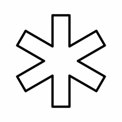 Wall Mural - Asterisk icon illustration