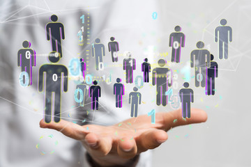 social network and leadership as concept.you need resource