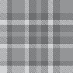 Grey Plaid Tartan Checkered Seamless Pattern