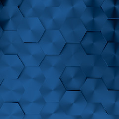 Wall Mural - Abstract modern honeycomb background in blue
