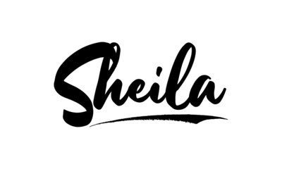 Aufkleber - Sheila Phrase Saying Quote Text or Lettering. Vector Script and Cursive Handwritten Typography 
For Designs Brochures Banner Flyers and T-Shirts.