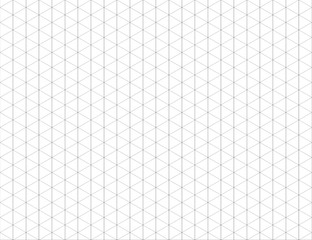 Seamless pattern with hexagon.Isometric wallpaper.Grid on a white background.Paper for taking notes.