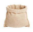 © ILYA AKINSHIN - Empty burlap sack isolated on white background.