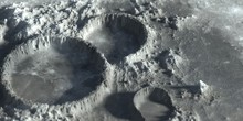 Moon Crater Closeup Martian Outer Space