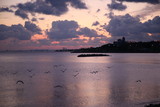 Fototapeta  - Sunset on the sea, coast of İstanbul /Turkey
