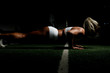 © Valter Junior - Female athlete practicing weight training exercises in postpartum during the covid-19 quarantine