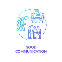 Good communication concept icon