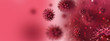 virus cell neon background